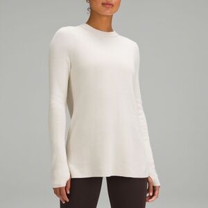 Lululemon Athletica Cream Crew Neck Sweater